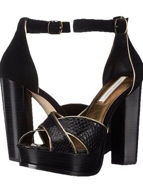 NWOB Cynthia Vincent Lea Platform Open Toe Sandal